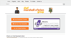 Desktop Screenshot of chefmarshallobrien.com